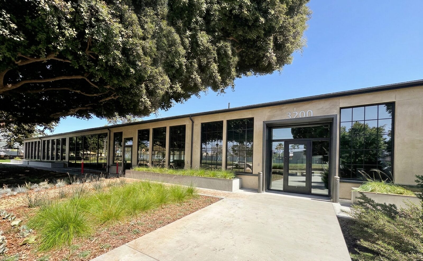 NEON Rated office building exterior